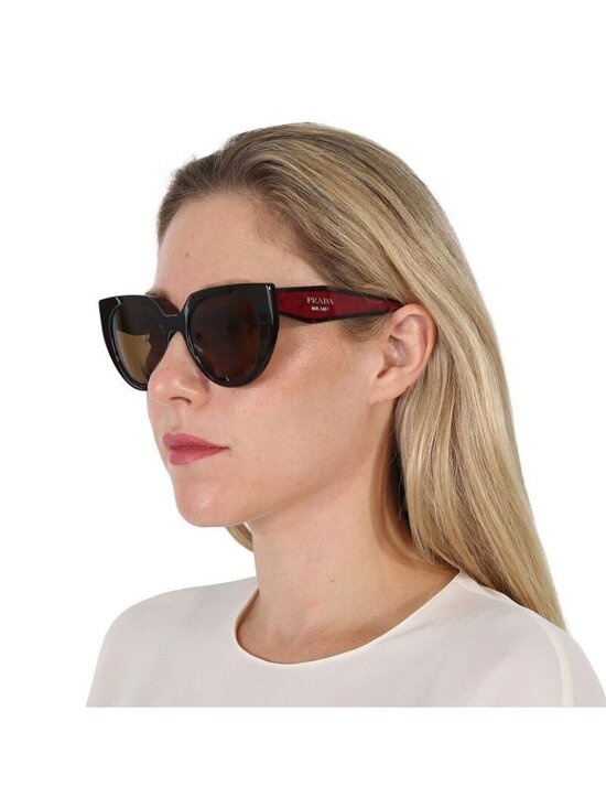 Prada PR14WS 2AU5Y1 Havana Brown Burgundy Women Sunglasses Authentic NEW main image 10
